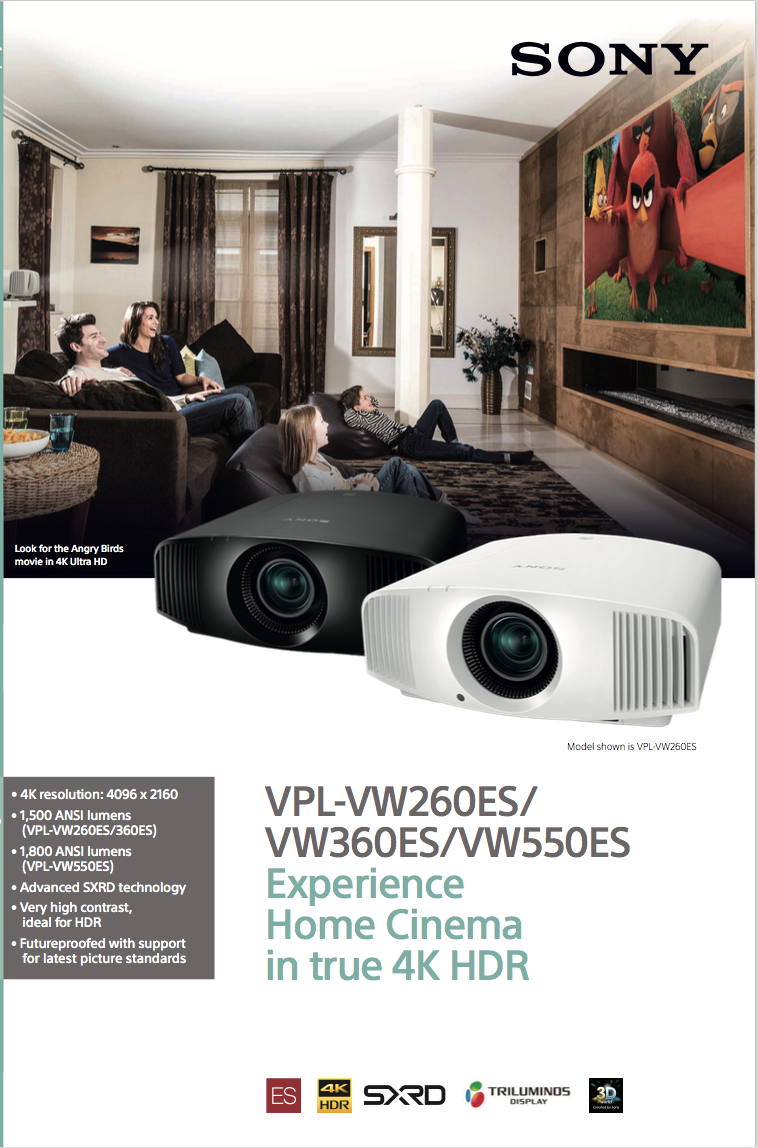 Videoprojecteur Sony 4k VPL-VW260ES