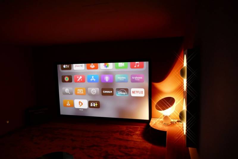 Création salle de cinema privé Screen Excellence Sony au Tholonet