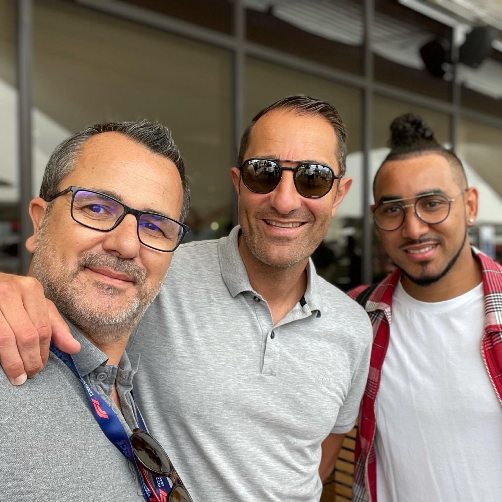 Dimitri Payet invité dynamic home cinema au grand prix de France de Formule 1 au circuit du castellet