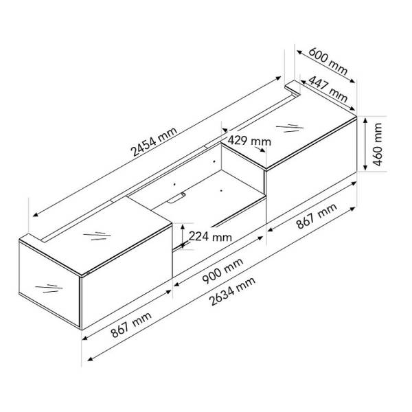 meuble tout en un avec ecran et video projecteur dans les bouches du rhone
