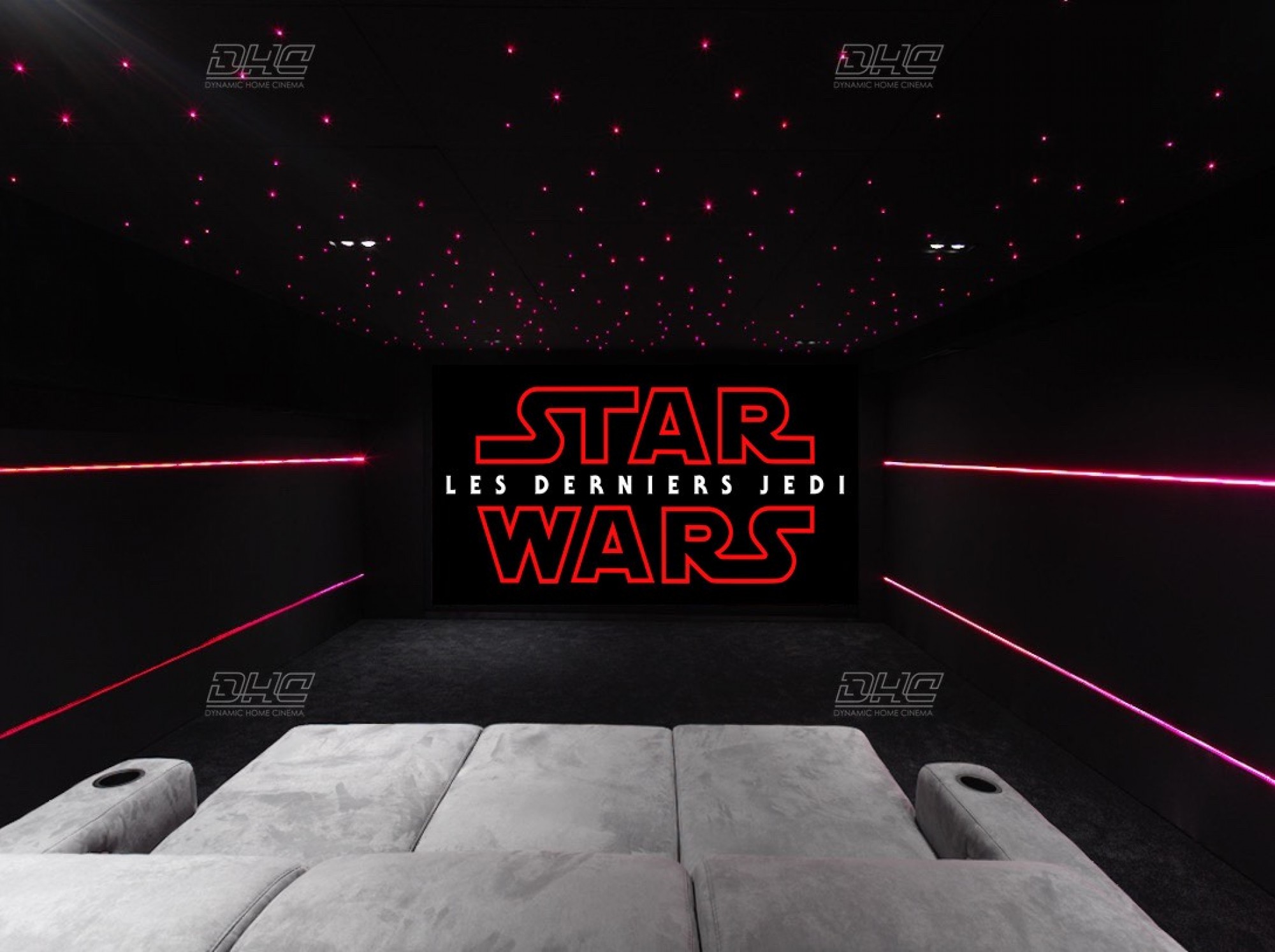 salle de cinema privé avec videoprojecteur sim2 nero4S