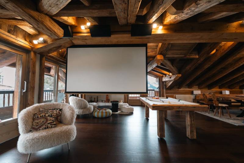 Creation home cinema chalet en Savoie