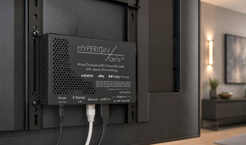 solution eARC-to-Dante pour intégrer l'audio de votre TV dans un système audio résidentiel haut de gamme Aix en provence