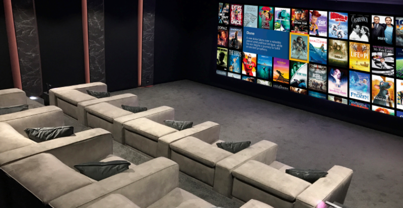 Videoprojecteur haut de gamme pour salle de cinema privée Carry le rouet