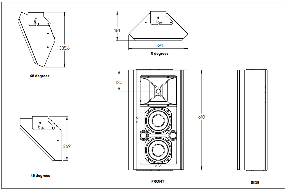 Krix Enceinte salle de cinema dédiée Carry le rouet