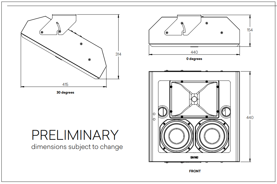 Enceinte home cinema haut rendement Pertuis