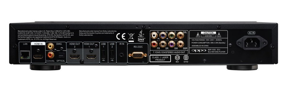 OPPO BDP-103D le lecteur de disque blu-ray qui intègre la technologie Darbee