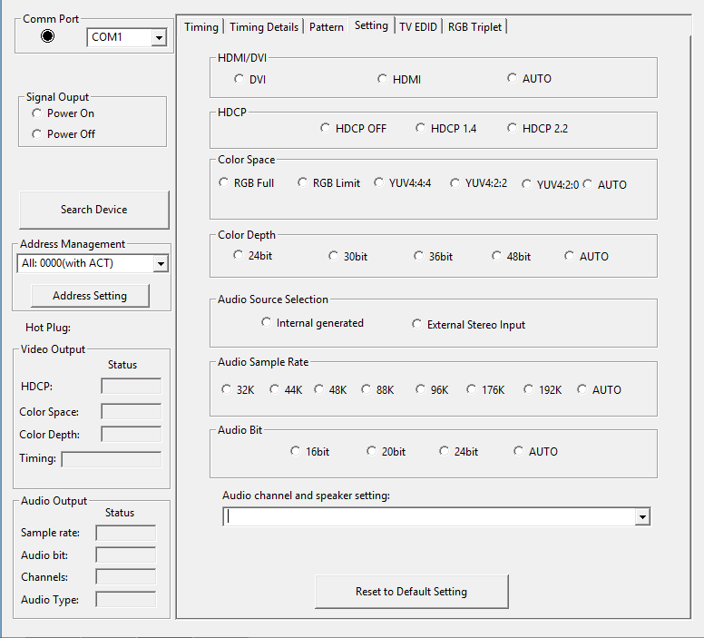 testeur HDMI pour TV et videoprojecteur 4K