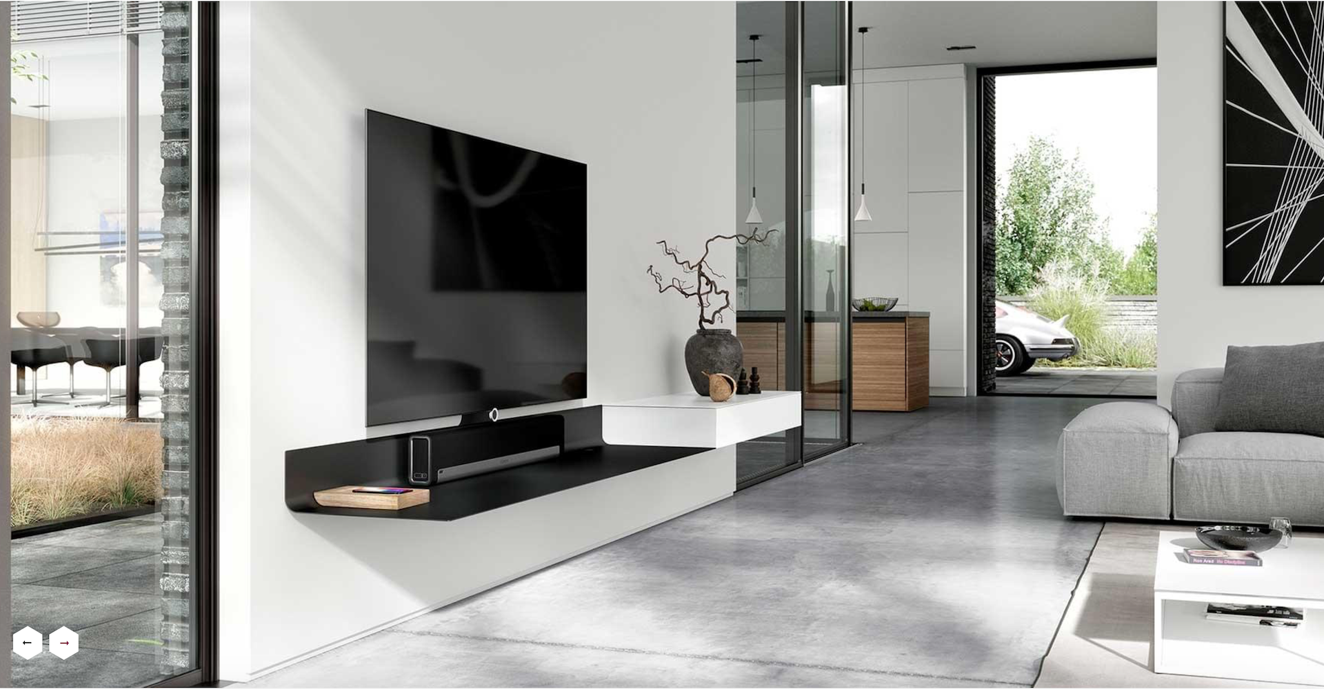 meuble TV design Spectral Air à Sanary livraison installation