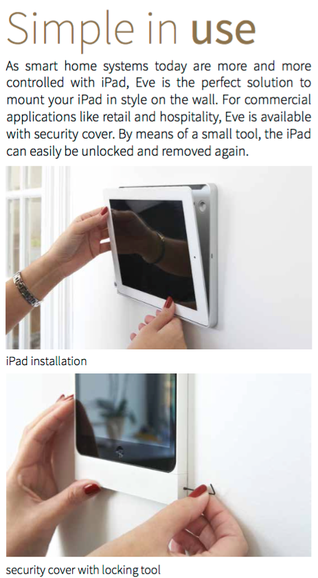 support sécurisé pour iPad