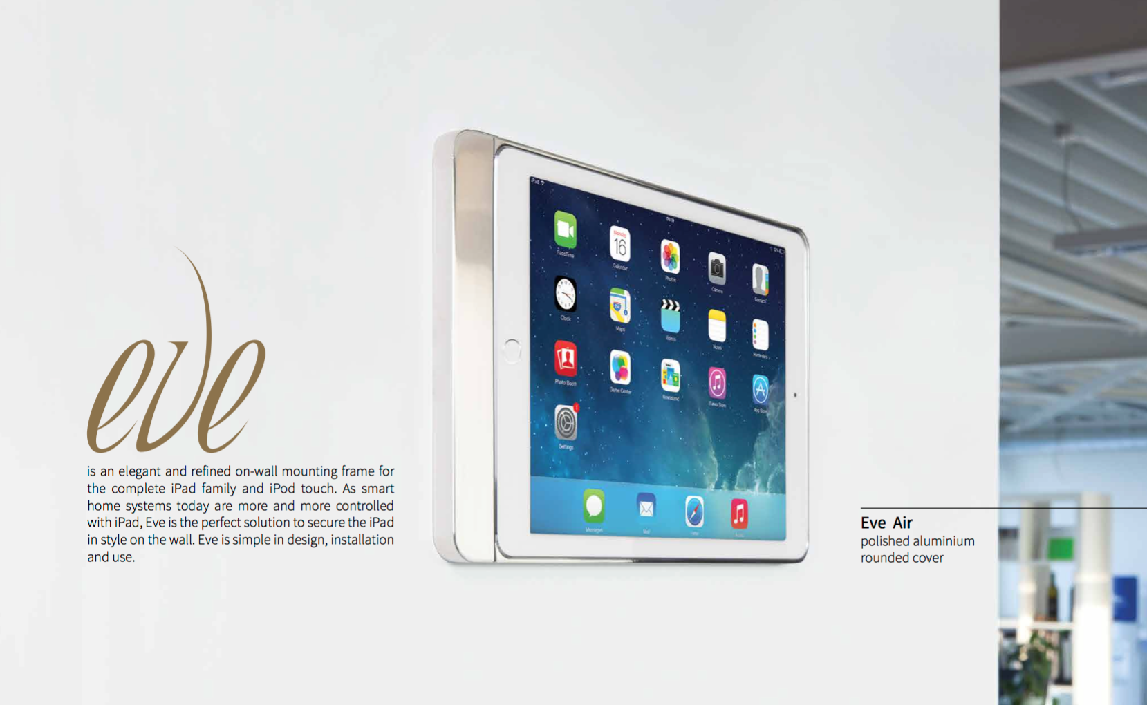 Basalte eve support mural pour domotique à Aix en provence