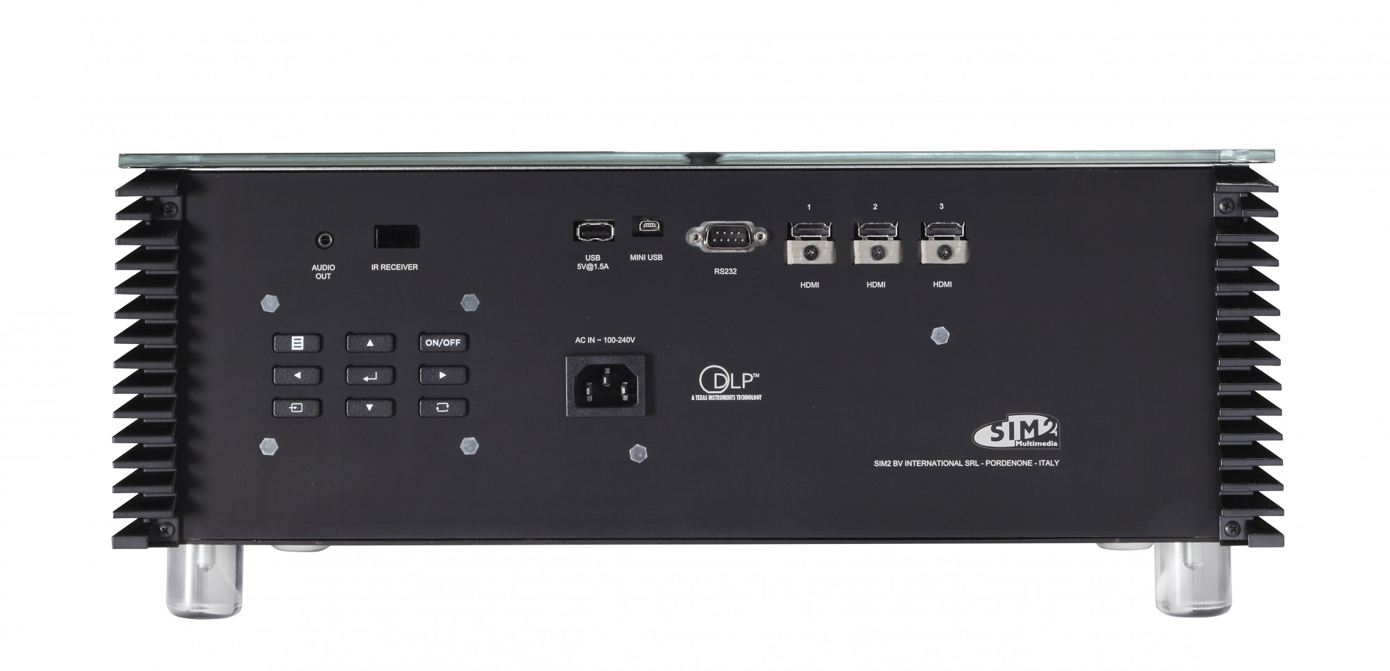 vue arrière d'un videoprojecteur SIM2 Domino4 HDR à Ste Maxime