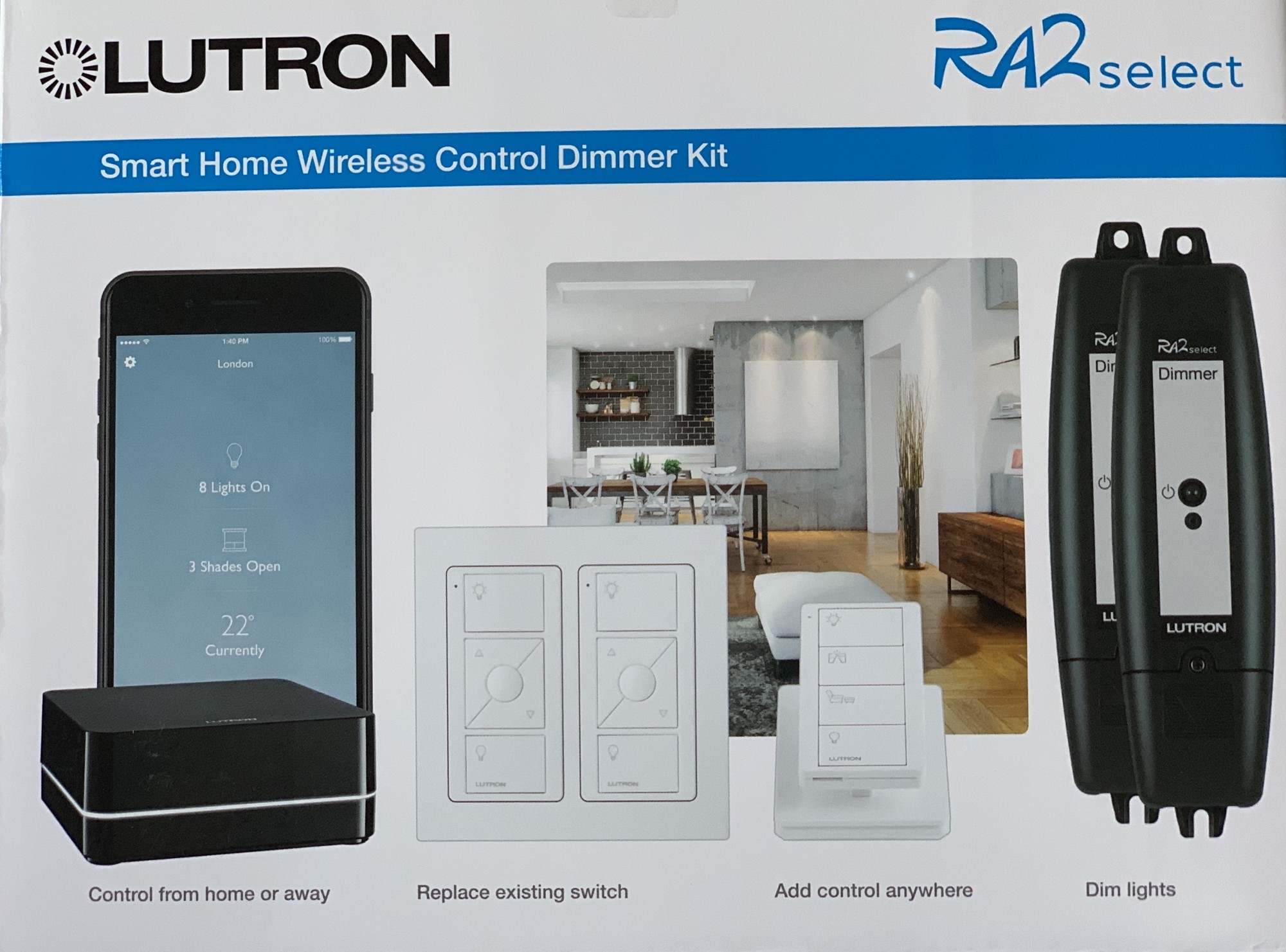 Lutron Ra2 Sélect disponible à Marseille et par internet