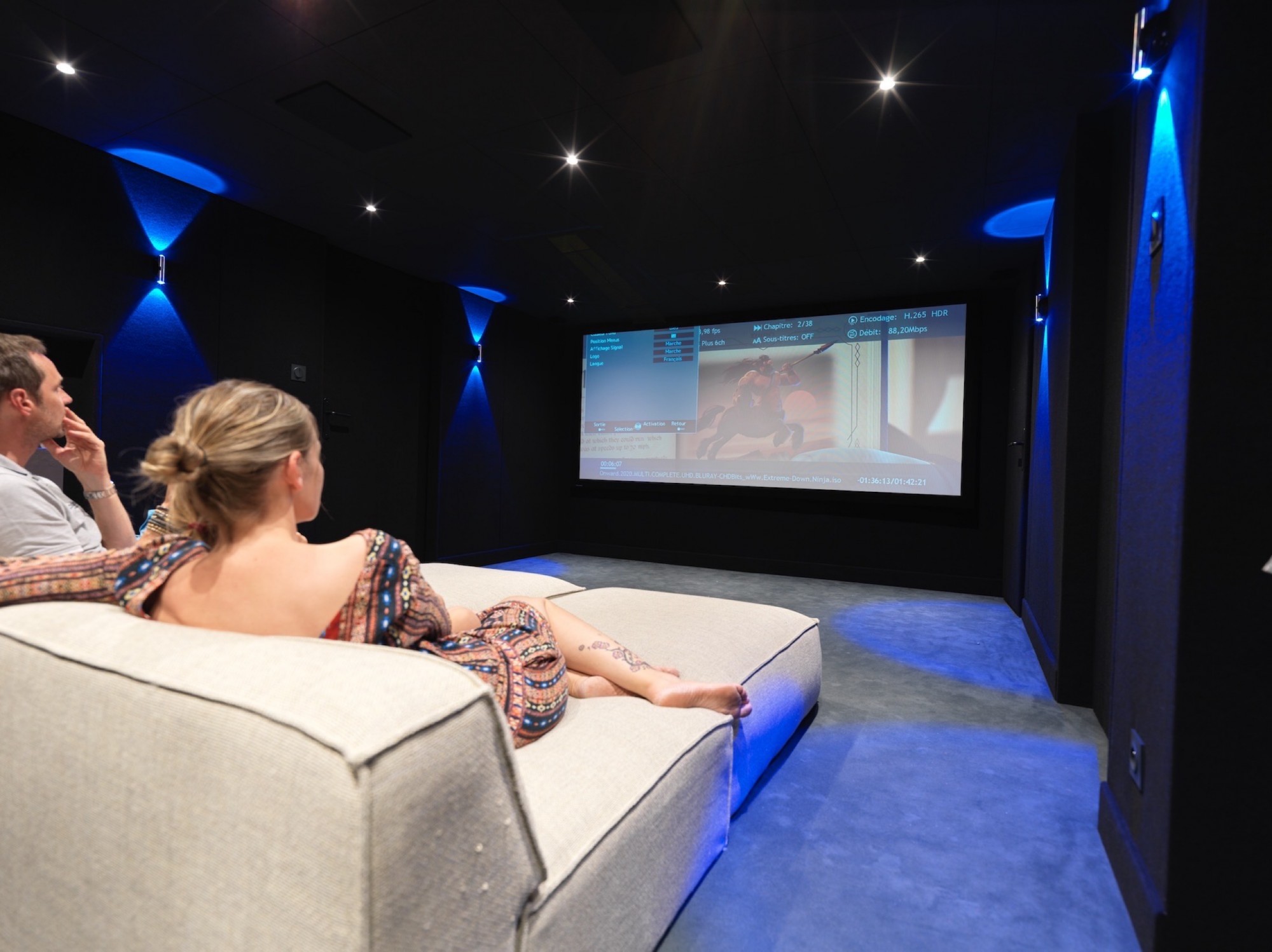 Conception d’une Salle de cinéma privé pour particulier à Cannes