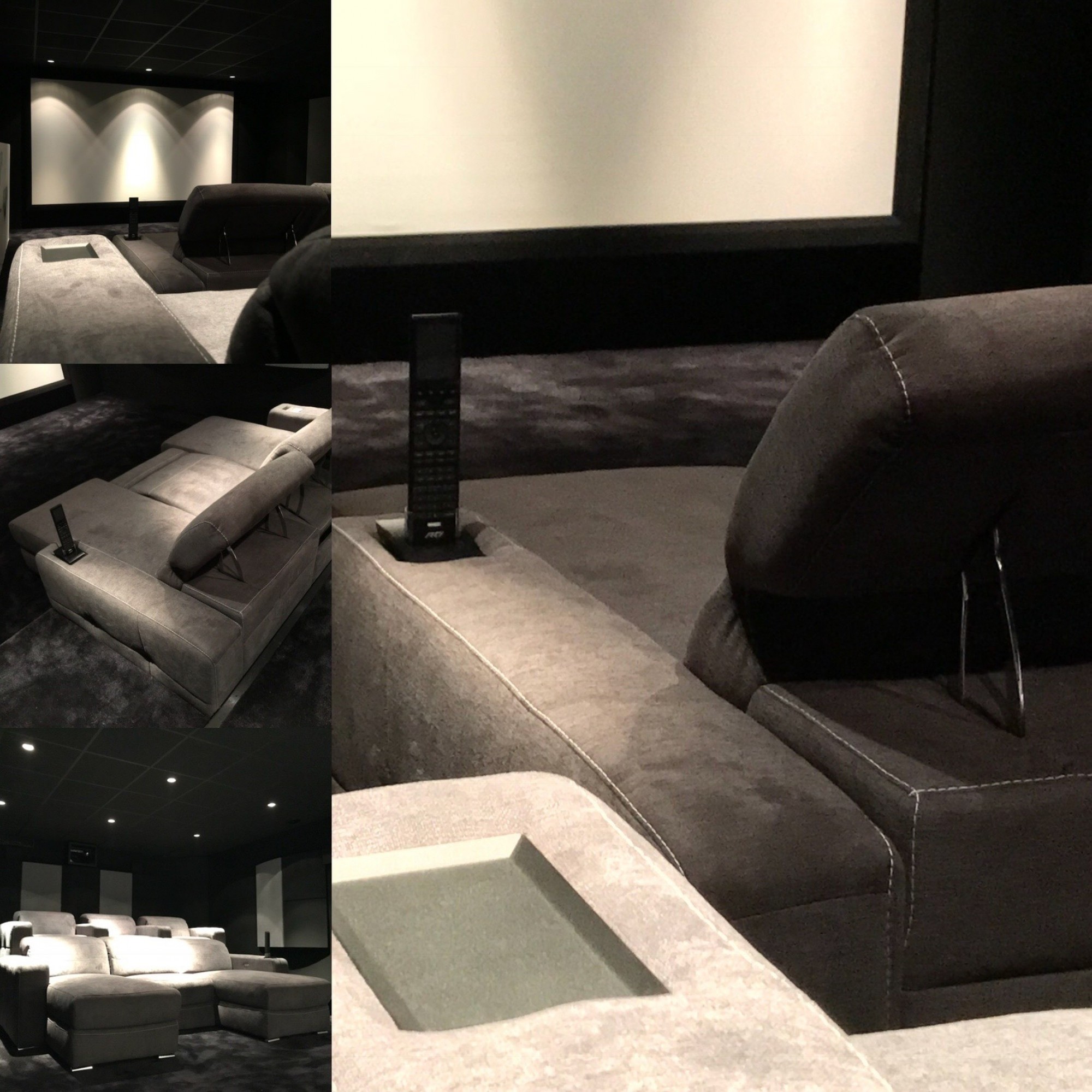 télécommande RTI T4X dans salle de cinema privé à Trets prés de Chateauneuf le rouge