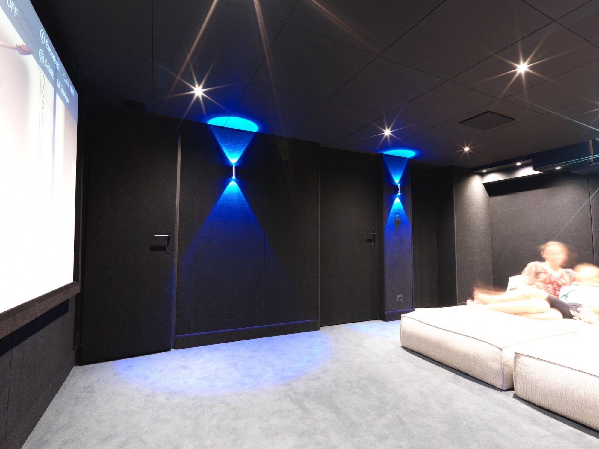 Conception d’une Salle de cinéma privé pour particulier à Cannes