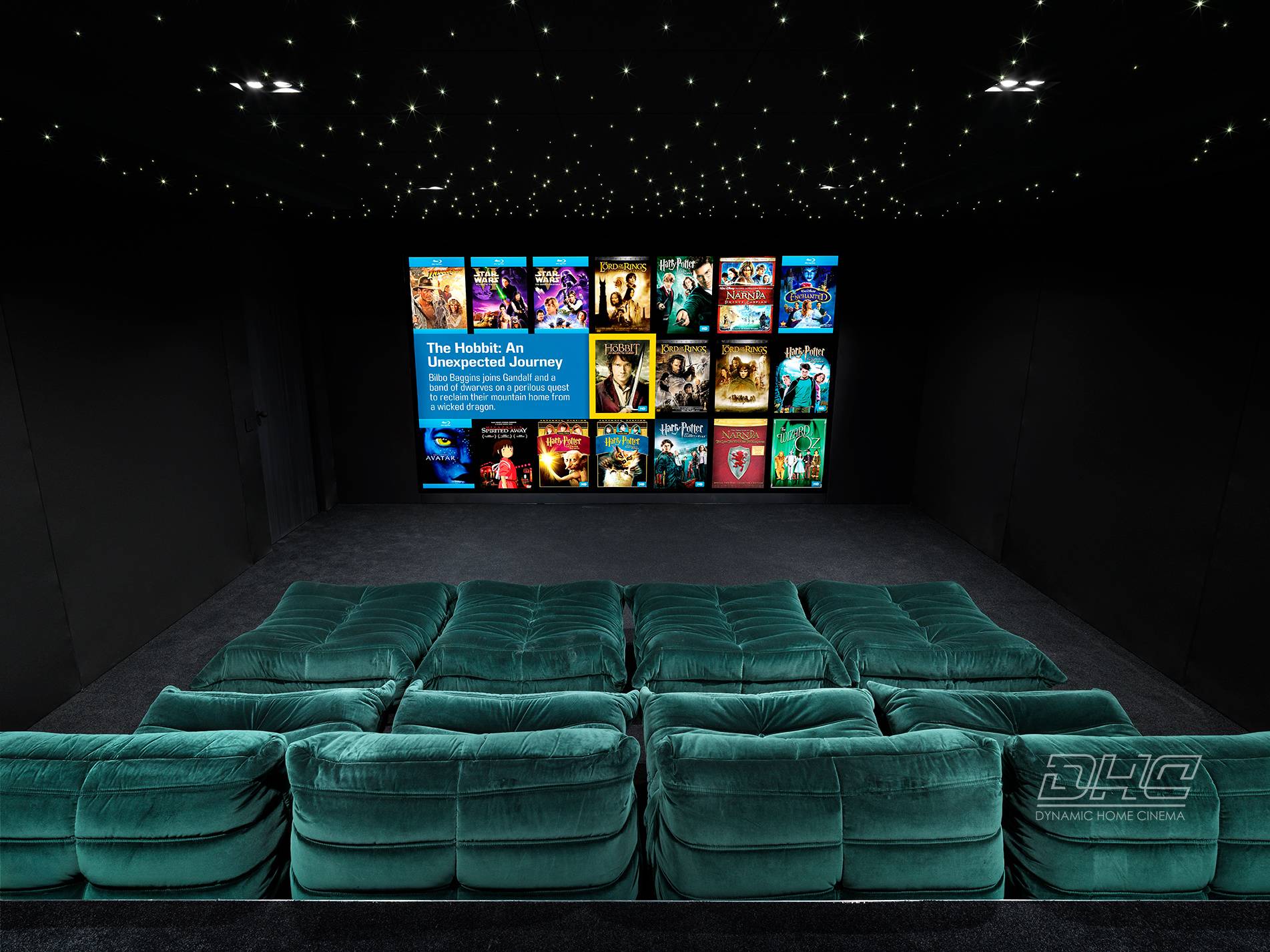 Mise en oeuvre d'une salle de cinema dédié Kaleidescape à côté d'Avignon dans le Gard